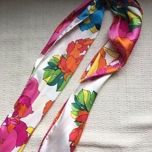Vintage Accessories - Vintage 60s Colorful Floral Scarf Vintage Accessories - Vintage 60s Colorful Floral Scarf